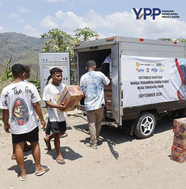 YPP Emtek Media Jangkau Manggarai Timur Salurkan Bantuan Gempa lannyjaya dan Layanan Psikososial Anak